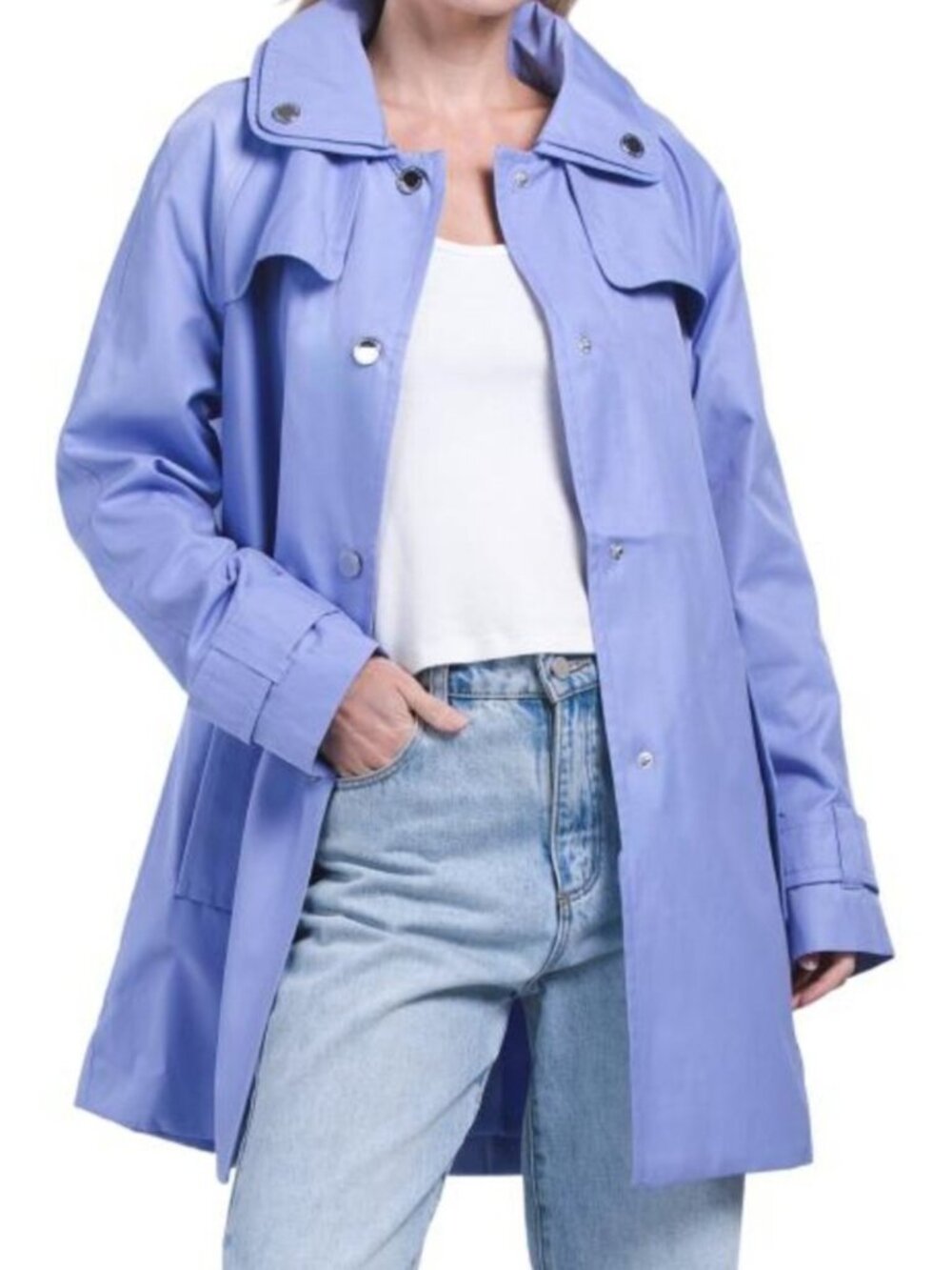 LONDON FOG Trench Coat With Hood